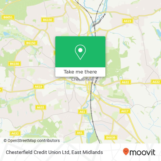 Chesterfield Credit Union Ltd map