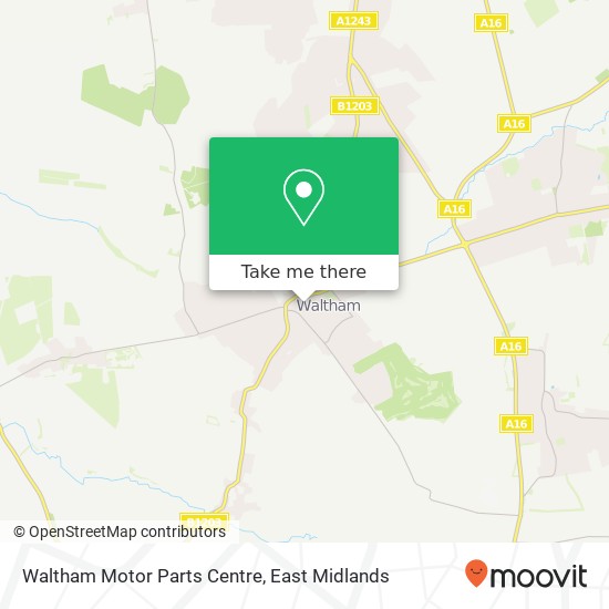 Waltham Motor Parts Centre map