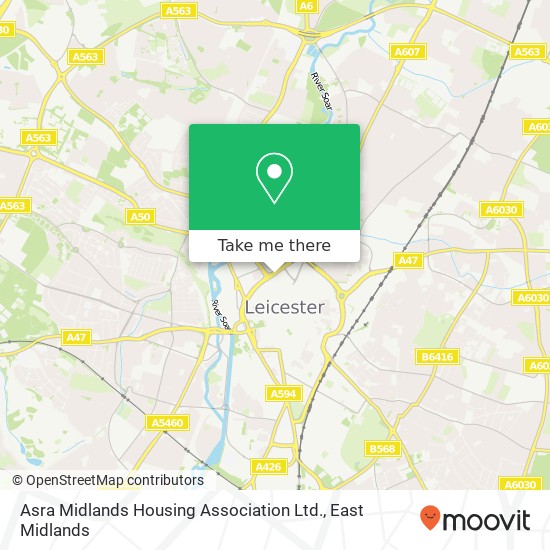 Asra Midlands Housing Association Ltd. map