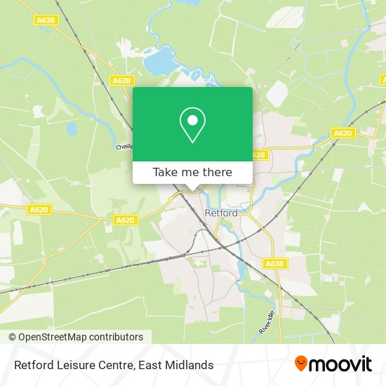 Retford Leisure Centre map