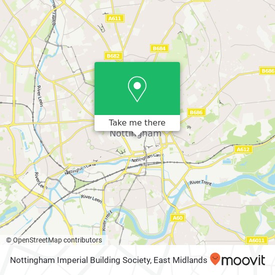 Nottingham Imperial Building Society map