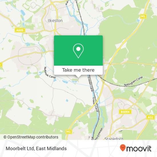 Moorbelt Ltd map