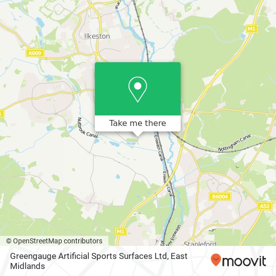 Greengauge Artificial Sports Surfaces Ltd map