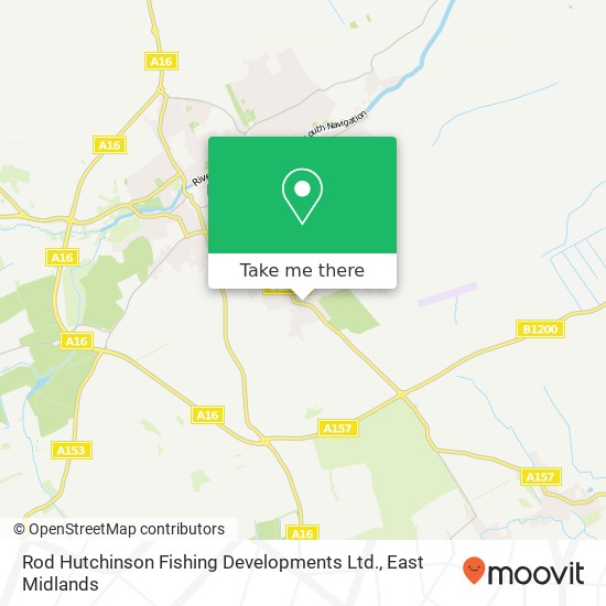 Rod Hutchinson Fishing Developments Ltd. map