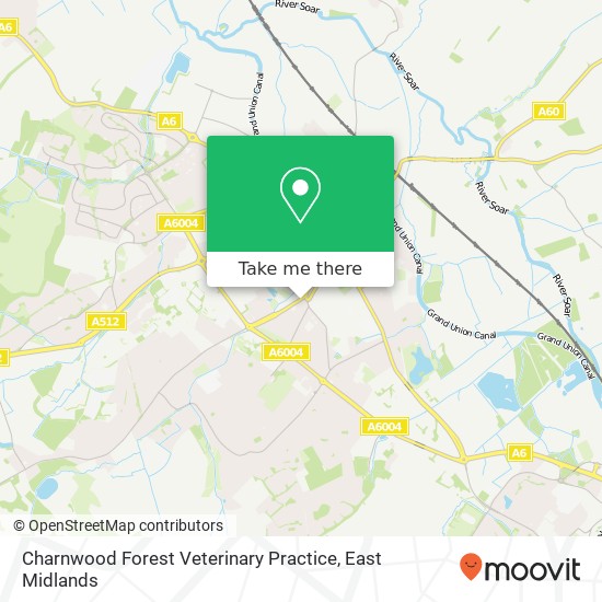 Charnwood Forest Veterinary Practice map