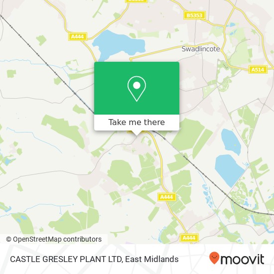 CASTLE GRESLEY PLANT LTD map