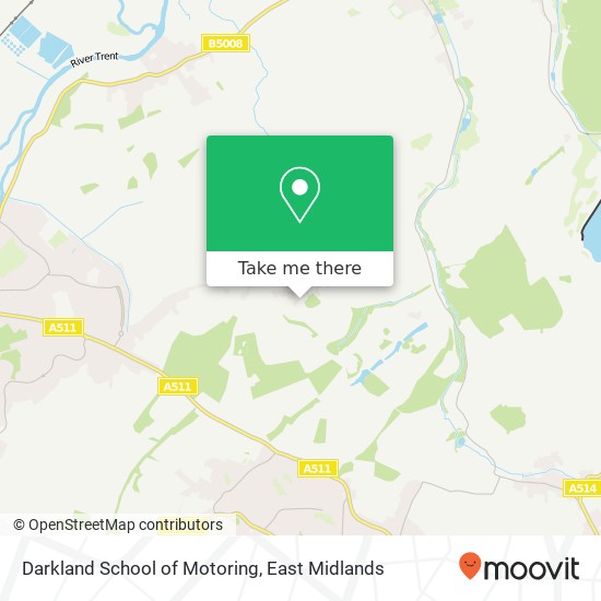 Darkland School of Motoring map