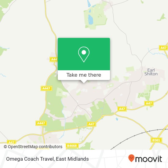 Omega Coach Travel map