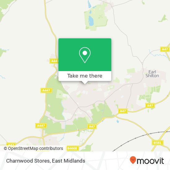 Charnwood Stores map