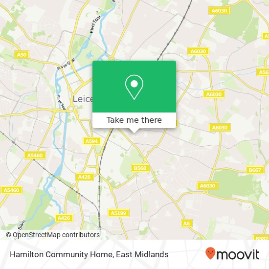 Hamilton Community Home map