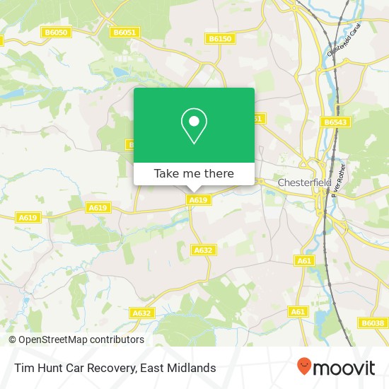 Tim Hunt Car Recovery map