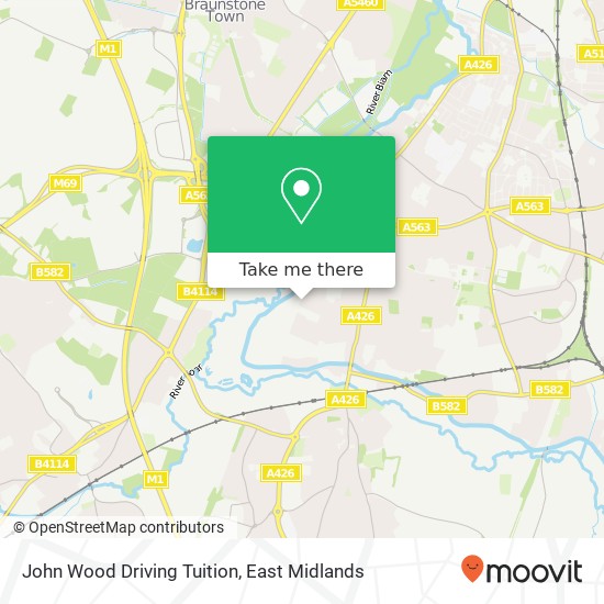 John Wood Driving Tuition map