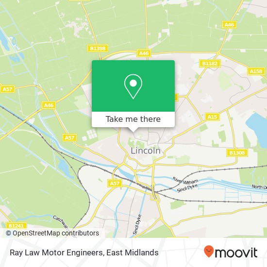Ray Law Motor Engineers map
