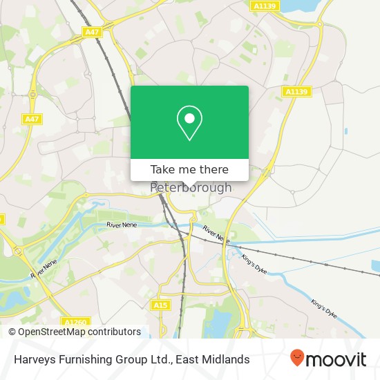 Harveys Furnishing Group Ltd. map