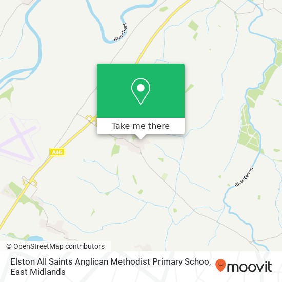 Elston All Saints Anglican Methodist Primary Schoo map
