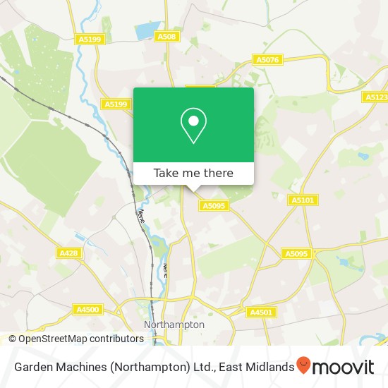 Garden Machines (Northampton) Ltd. map