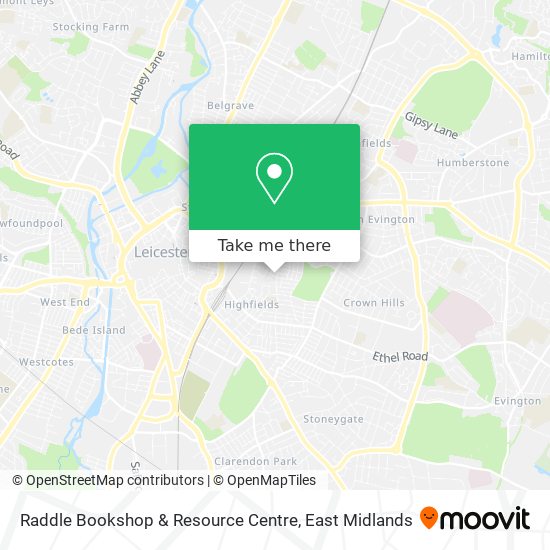 Raddle Bookshop & Resource Centre map