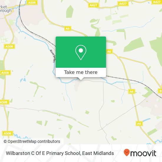 Wilbarston C Of E Primary School map