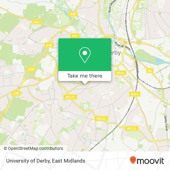 University of Derby map