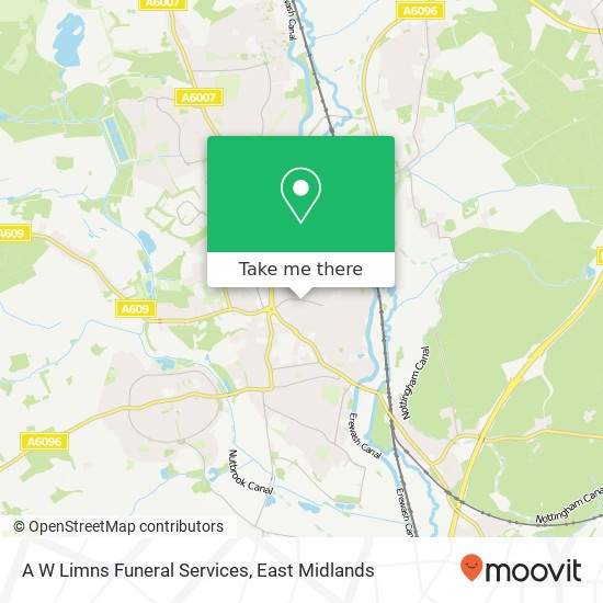 A W Limns Funeral Services map