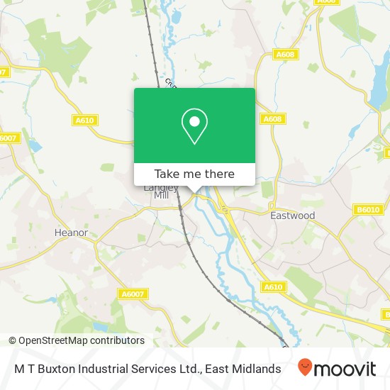 M T Buxton Industrial Services Ltd. map