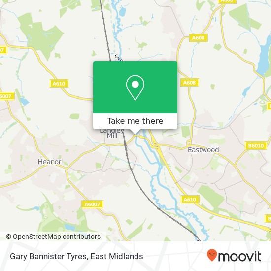 Gary Bannister Tyres map