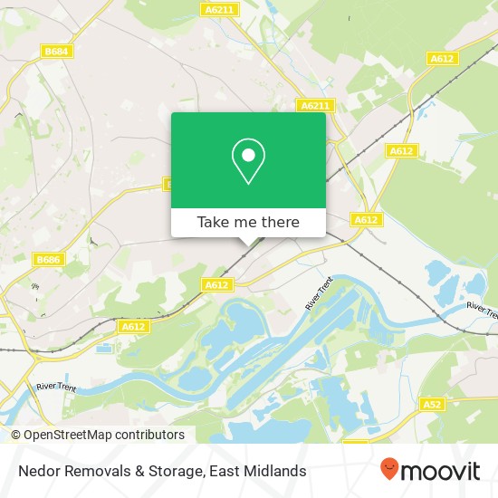 Nedor Removals & Storage map