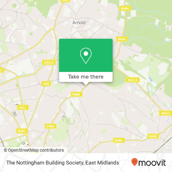 The Nottingham Building Society map
