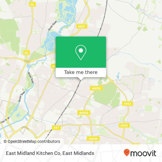 East Midland Kitchen Co map