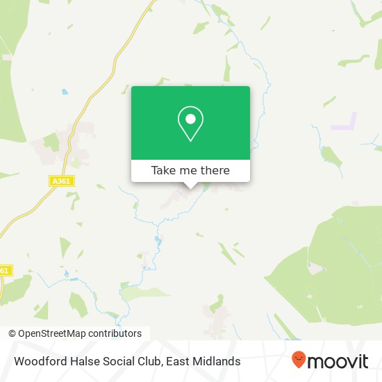Woodford Halse Social Club map