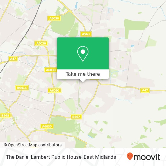 The Daniel Lambert Public House map