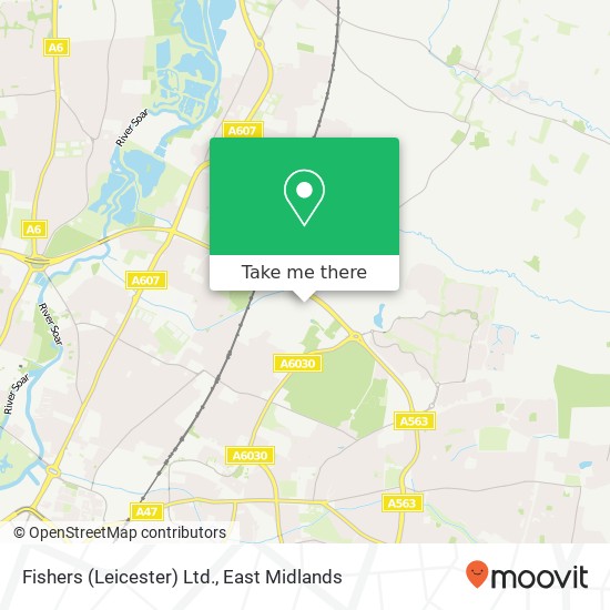 Fishers (Leicester) Ltd. map