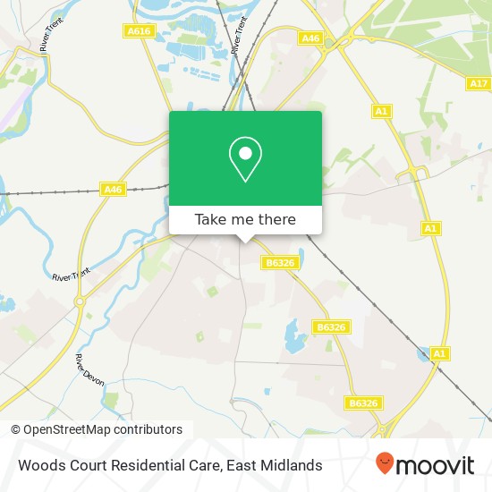 Woods Court Residential Care map