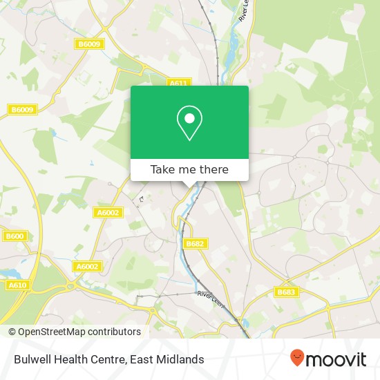Bulwell Health Centre map
