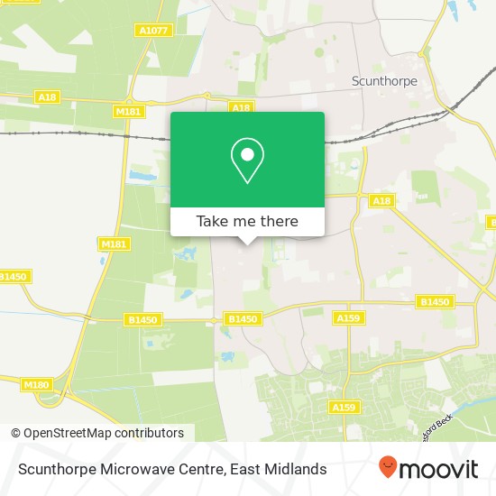 Scunthorpe Microwave Centre map