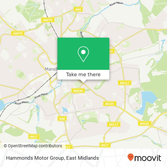 Hammonds Motor Group map