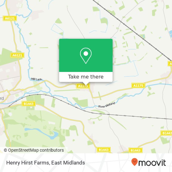 Henry Hirst Farms map
