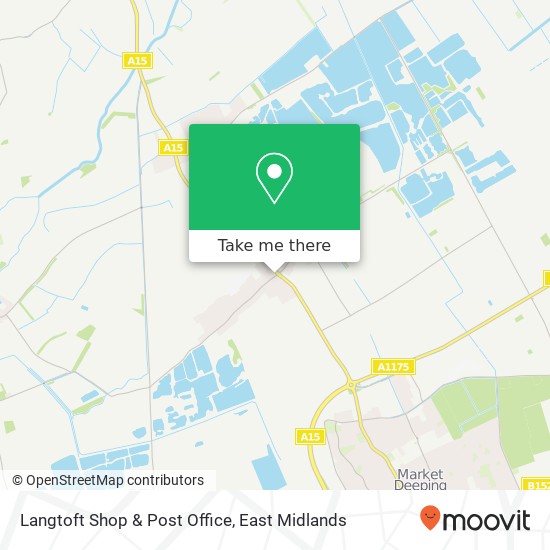 Langtoft Shop & Post Office map