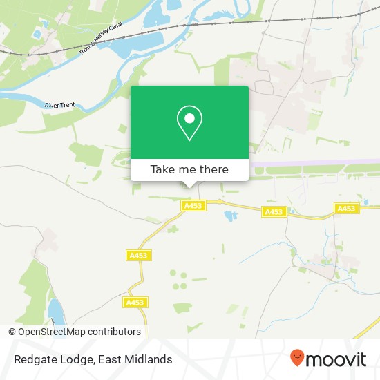 Redgate Lodge map
