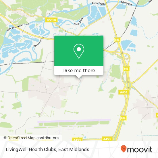 LivingWell Health Clubs map