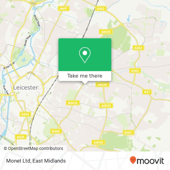 Monet Ltd map