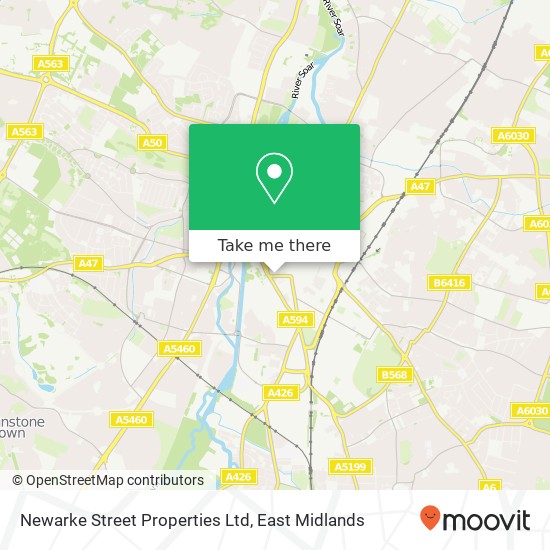 Newarke Street Properties Ltd map