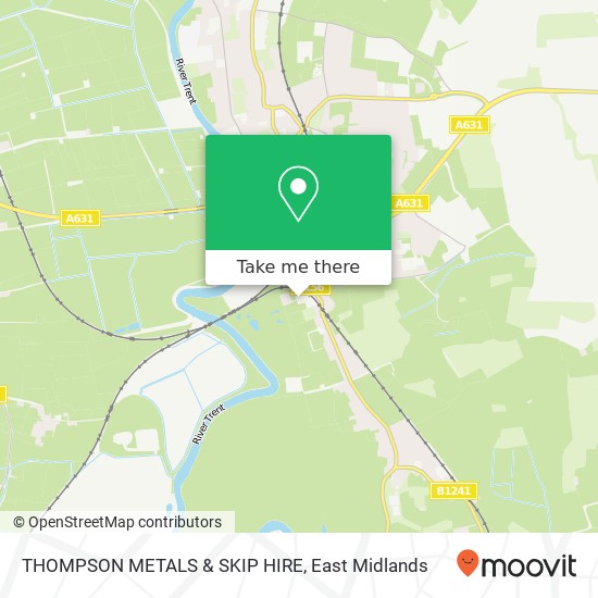 THOMPSON METALS & SKIP HIRE map