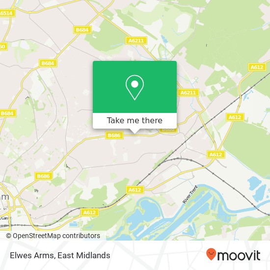 Elwes Arms map