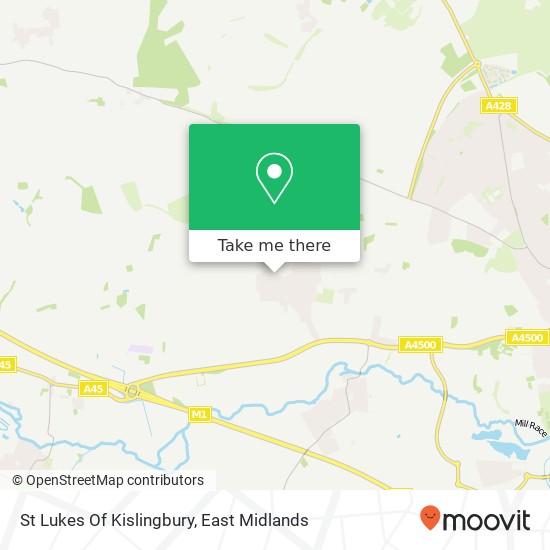 St Lukes Of Kislingbury map