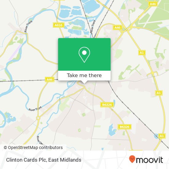 Clinton Cards Plc map