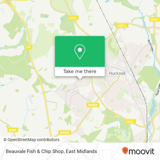 Beauvale Fish & Chip Shop map