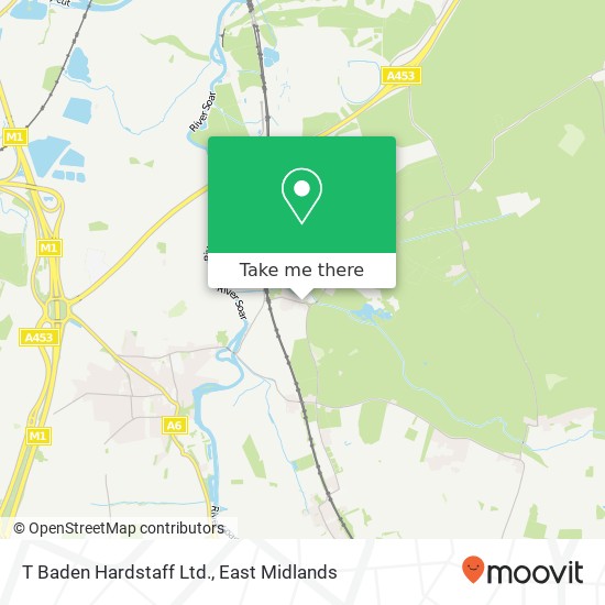 T Baden Hardstaff Ltd. map