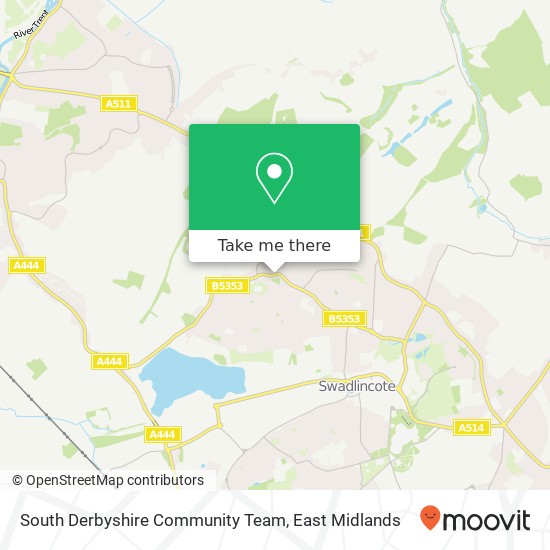 South Derbyshire Community Team map