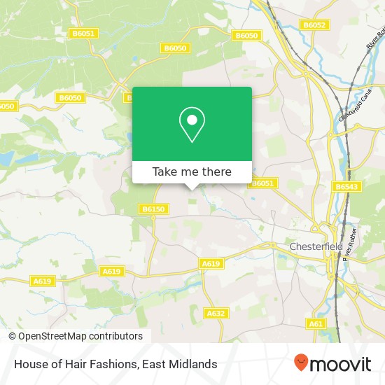 House of Hair Fashions map